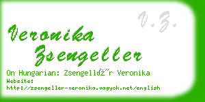 veronika zsengeller business card